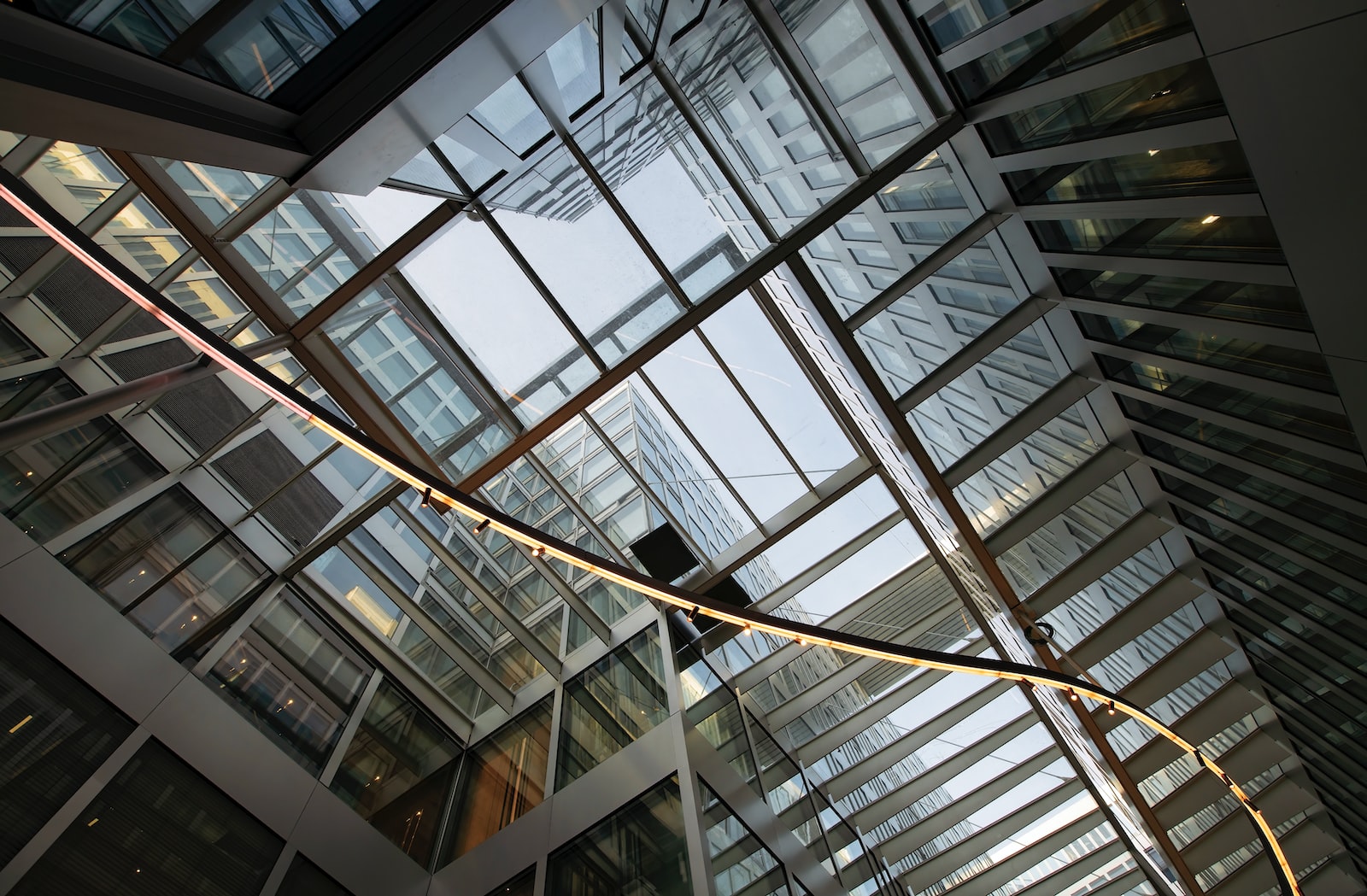 brown wooden frame glass ceiling